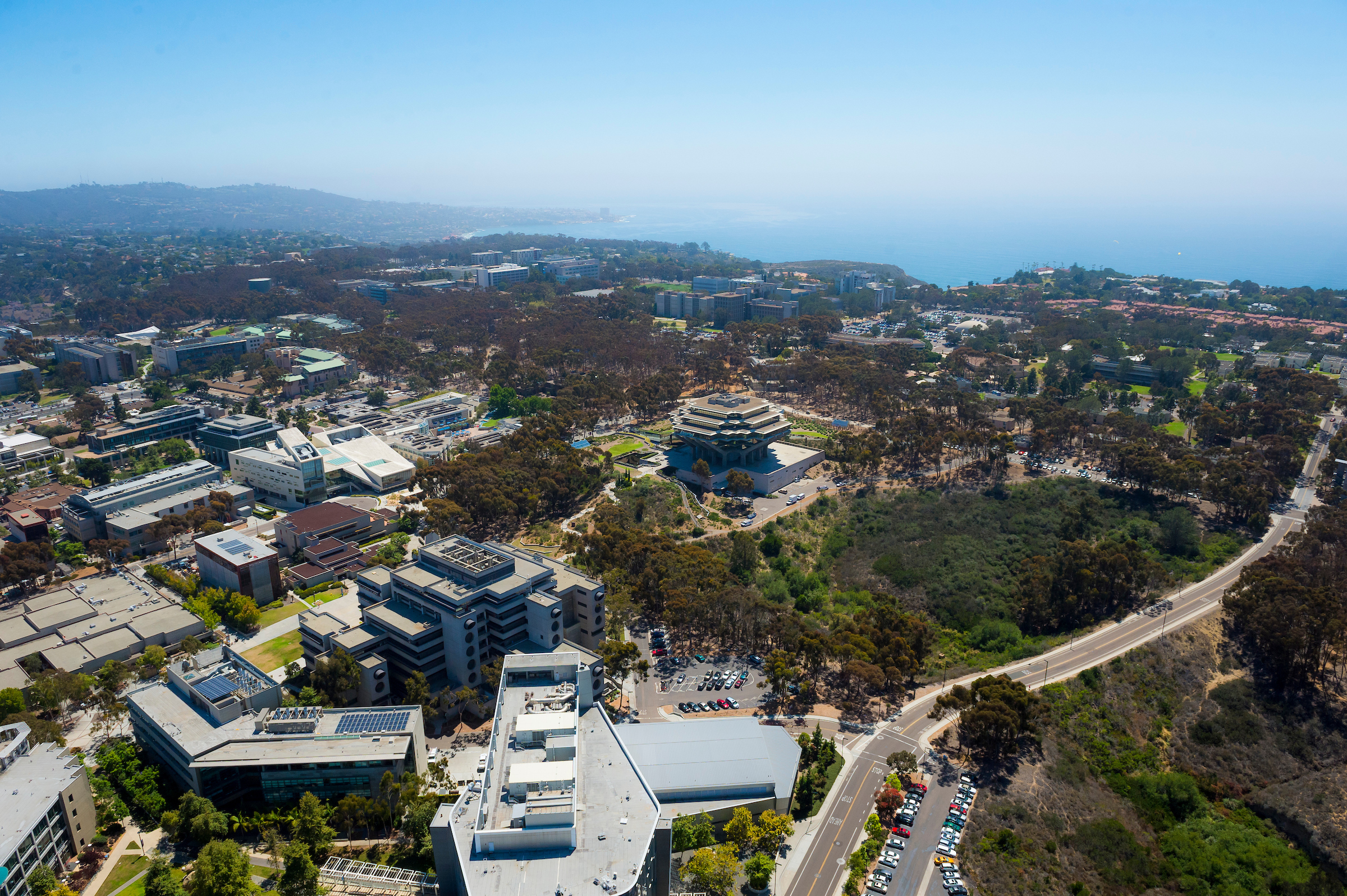 Aerial view of UC San Diego